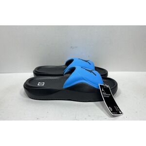 NWT Jordan Franchise Slides Sandals University Blue Black Mens Size 9 Hf3263-401